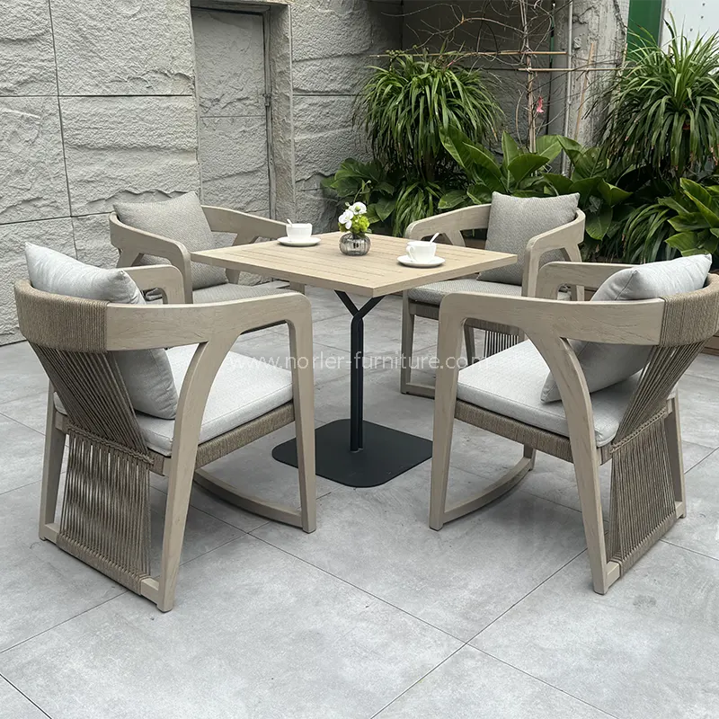 Outdoor Square Coffee Table Balcony Set