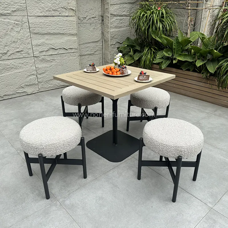 आउटडोर वर्ग कॉफी टेबल बालकनी सेट
