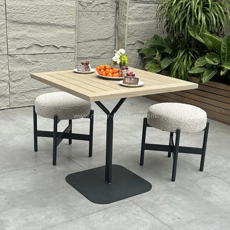 आउटडोर वर्ग कॉफी टेबल बालकनी सेट